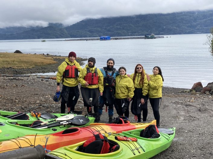 Kayak en Río Puelo