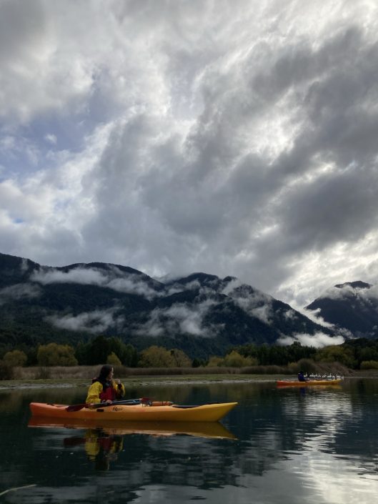 Kayak en Río Puelo